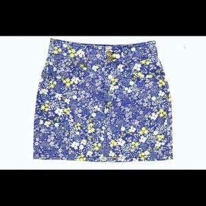 Urban Outfitters Floral Denim Mini Skirt Size M
